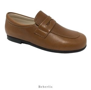 NEW Boys Tan Leather Shoes